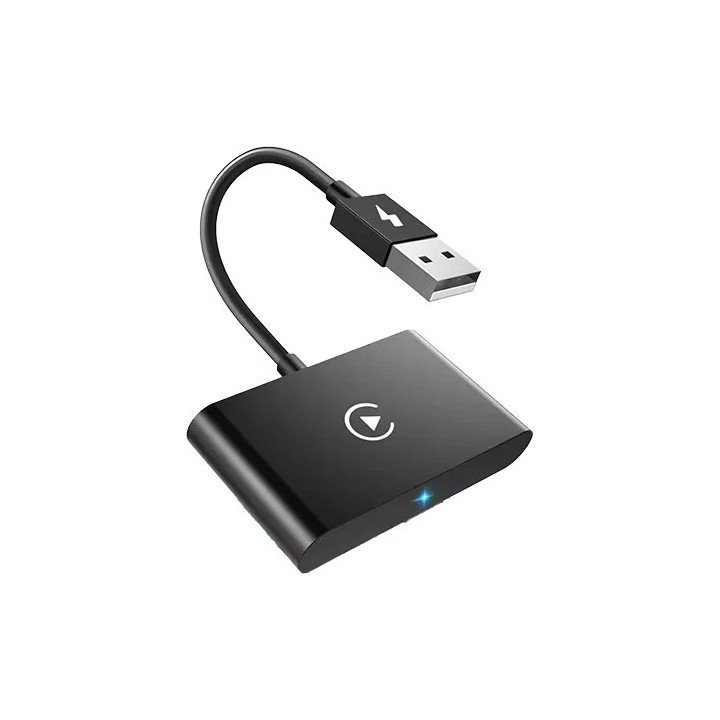 מתאם אפל קאר פליי Apple Carplay אלחוטי לרכב בחיבור USB ו-USB-C