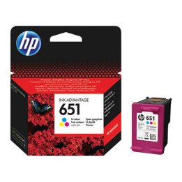ראש דיו צבעוני מקורי HP 651 C2P11AE Tri-color