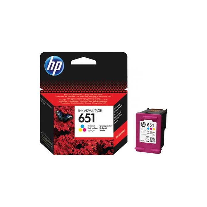ראש דיו צבעוני מקורי HP 651 C2P11AE Tri-color