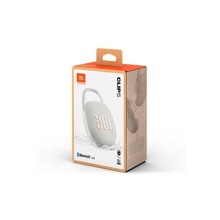רמקול JBL נייד בלוטוס CLIP 5 לבן