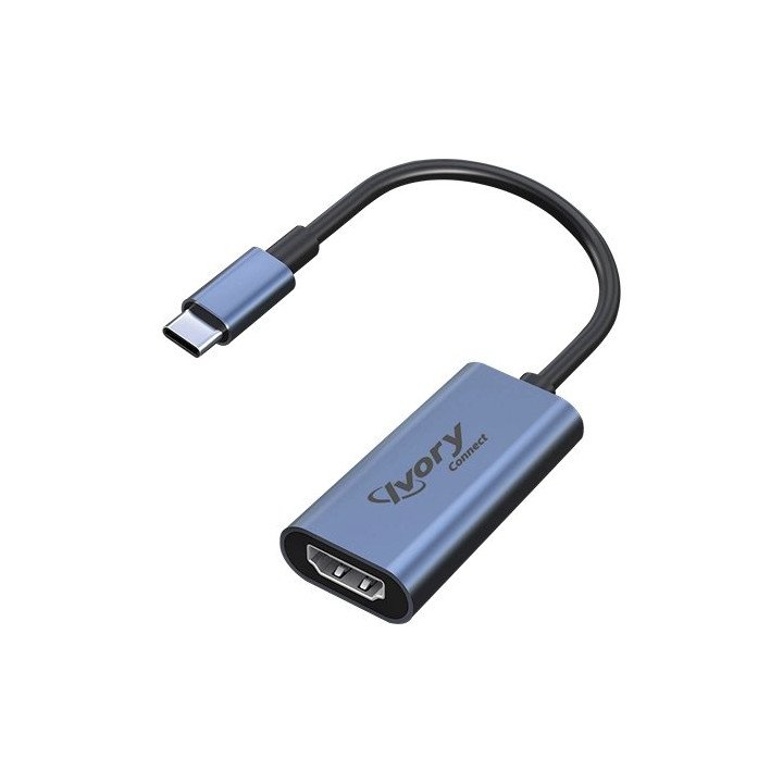 מתאם USB-C ל- HDMI מבית Super Connect תומך עד 4K 60Hz