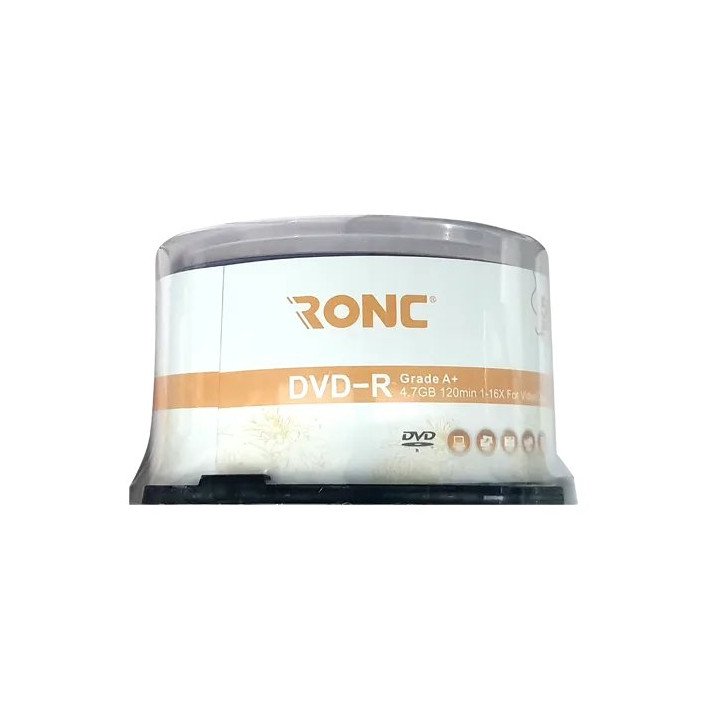 דיסקים לצריבה 50 יחידות - Ronc DVD-R 4.7GB X16