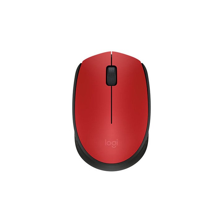 עכבר אלחוטי Logitech Wireless M171 בצבע אדום ושחור