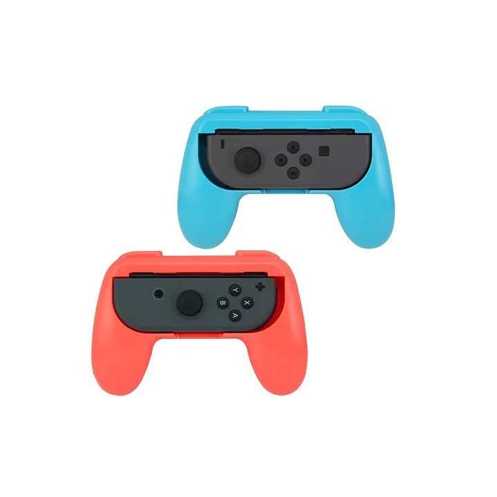 זוג גריפים תואמים JOY-CON נינטנדו סוויץ' - דגם HS-SW150 בצבע כחול ואדו