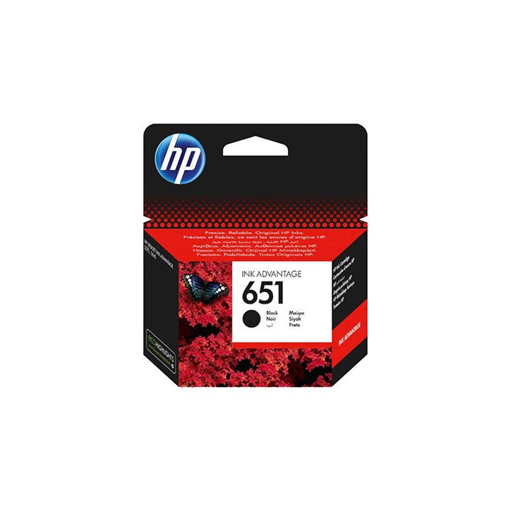 ראש דיו שחור מקורי HP 651 C2P10AE