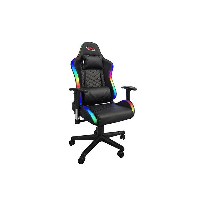 מציאון – כיסא גיימינג Super Gaming GC3  דמוי עור שחור עם תאורת RGB ורמ