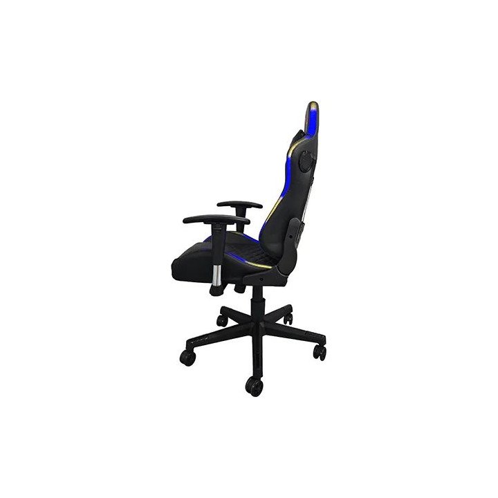 מציאון – כיסא גיימינג Super Gaming GC3  דמוי עור שחור עם תאורת RGB ורמ