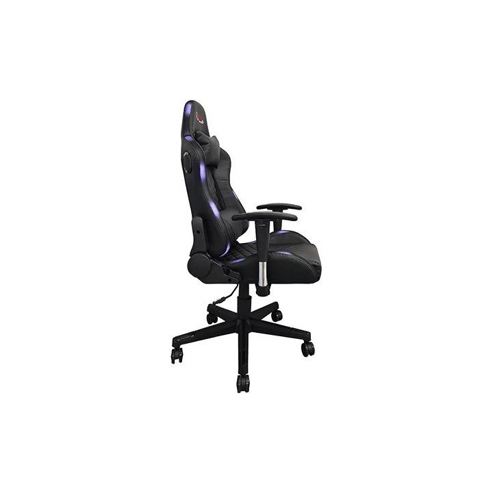 מציאון – כיסא גיימינג Super Gaming GC3  דמוי עור שחור עם תאורת RGB ורמ