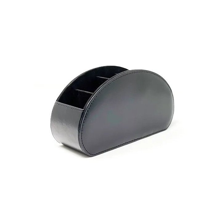 מעמד שלטים דמוי עור ל-5 שלטים Super Home בצבע שחור