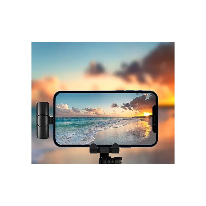 מציאון - מיקרופון אלחוטי דש Super Sound USB-C בצבע שחור - 2 יחידות - מ
