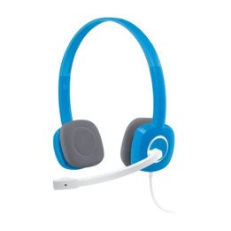 אוזניות Logitech H150 Stereo Headset עם מיקרופון בצבע כחול