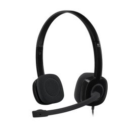 אוזניות Logitech Stereo Headset H151 עם מיקרופון בצבע שחור