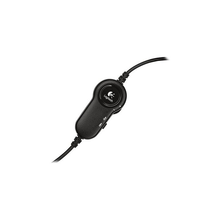 אוזניות Logitech Stereo Headset H151 עם מיקרופון בצבע שחור