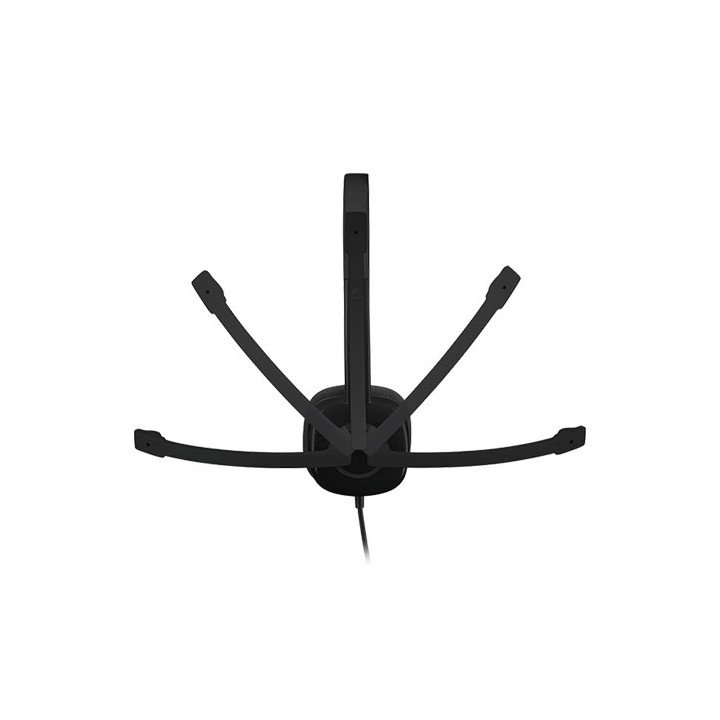 אוזניות Logitech Stereo Headset H151 עם מיקרופון בצבע שחור