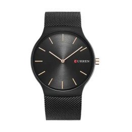 שעון יד אנלוגי לגבר 40 מ''מ Curren צבע שחור דגם CRN-M8256BLACK