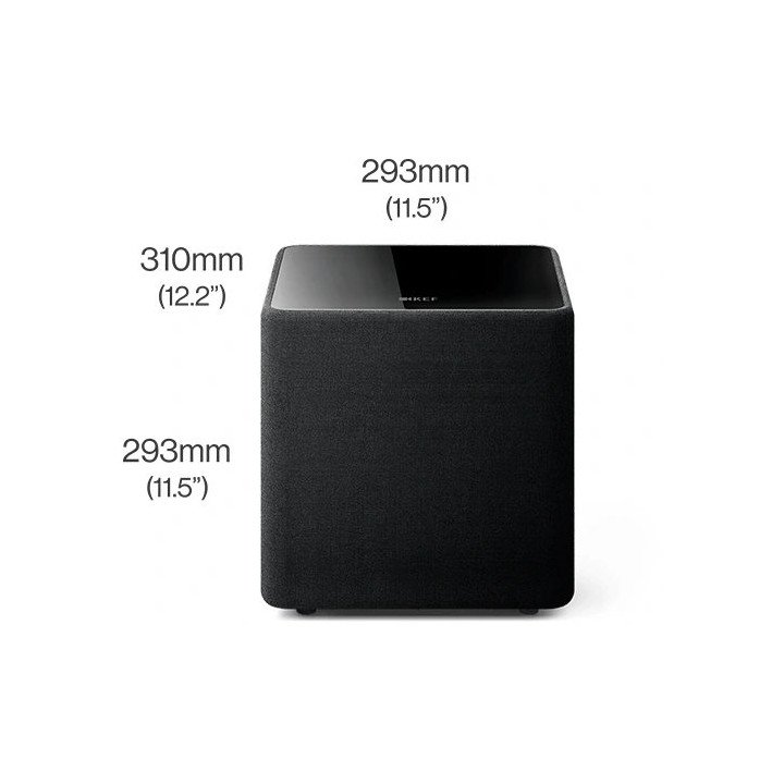סאבוופר אקטיבי 8 אינץ' KEF Kube 8 MIE Active Subwoofer בצבע שחור – משל