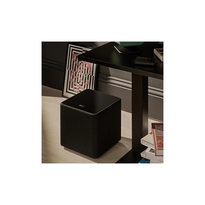 סאבוופר אקטיבי 8 אינץ' KEF Kube 8 MIE Active Subwoofer בצבע שחור – משל