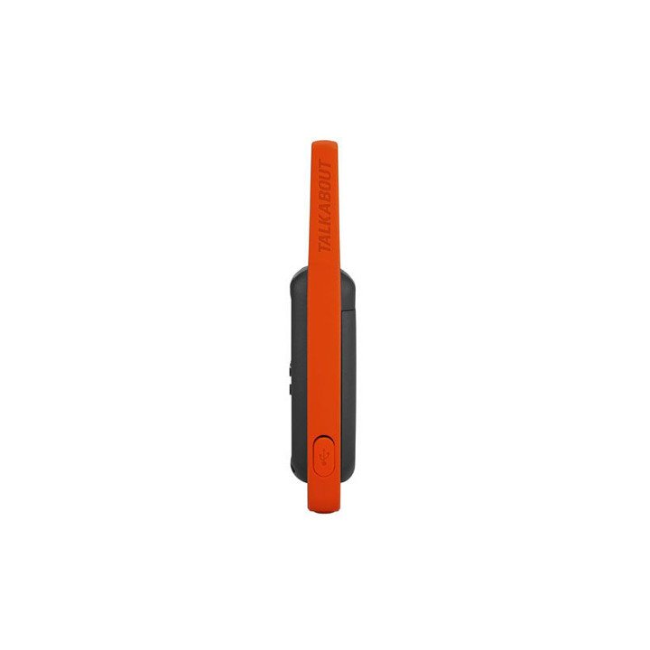 זוג מכשירי קשר Motorola Talkabout T82 עד כ- 10 ק"מ, בצבע כתום ושחור
