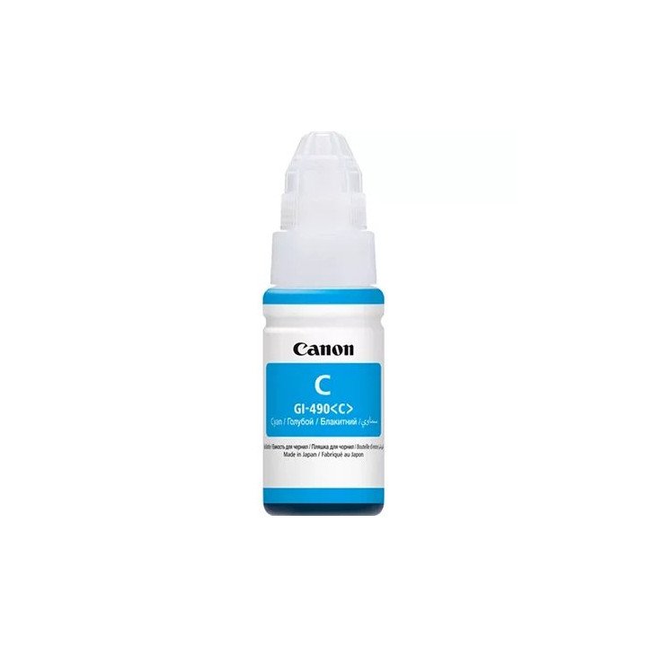 בקבוק דיו Canon GI-490 C ציאן למדפסת קנון