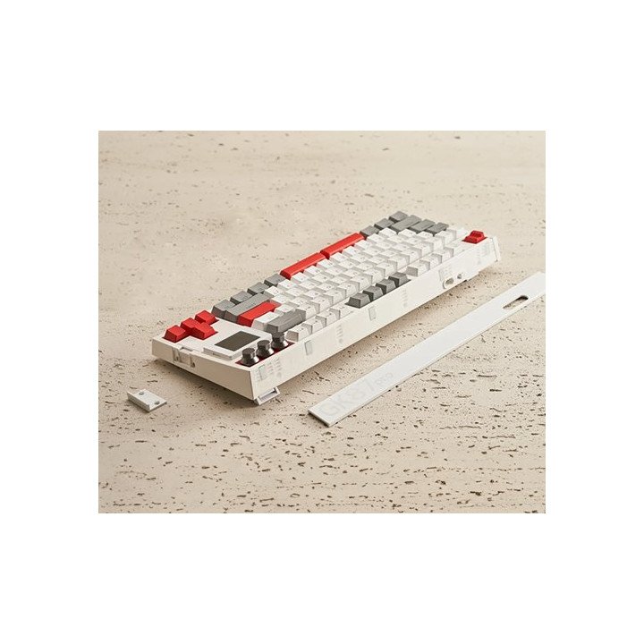 מקלדת גיימינג GK87 Pro אלחוטית מכנית עם צג סוויץ' Gateron G Pro 3.0 Ye