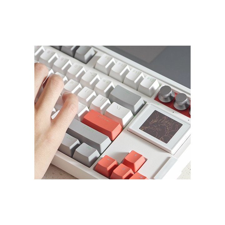 מקלדת גיימינג GK87 Pro אלחוטית מכנית עם צג סוויץ' Gateron G Pro 3.0 Ye