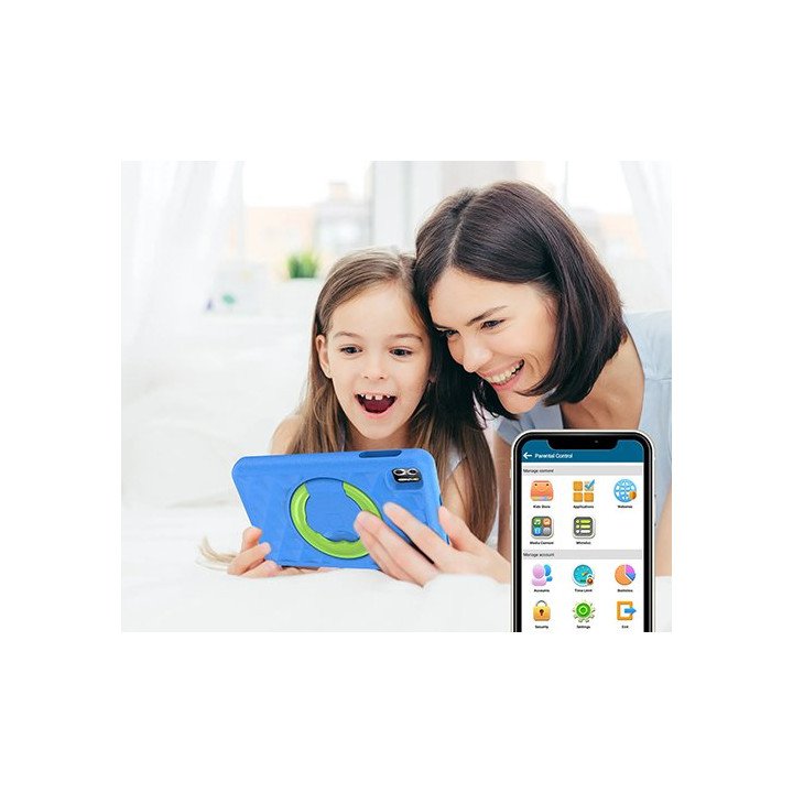 טאבלט לילדים 8 אינץ Super Tab 8 Plus Kids 4GB+64GB WiFi בצבע כחול
