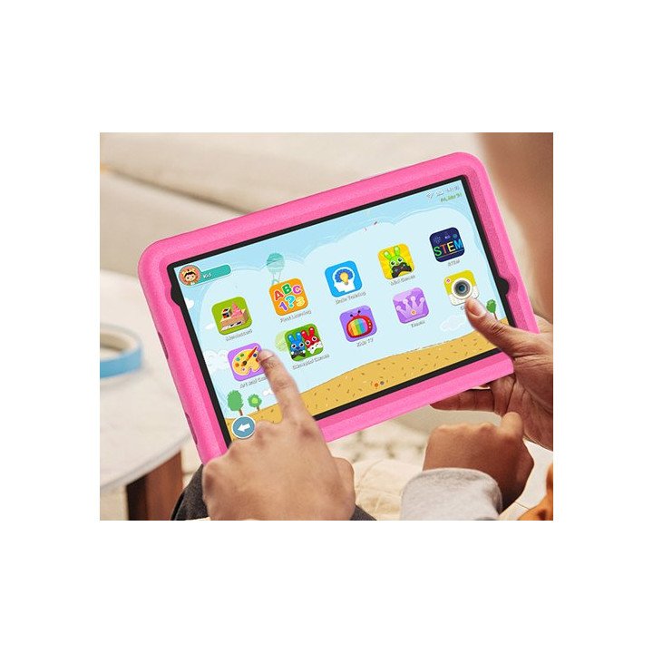 טאבלט לילדים 8 אינץ Super Tab 8 Plus Kids 4GB+64GB WiFi בצבע ורוד