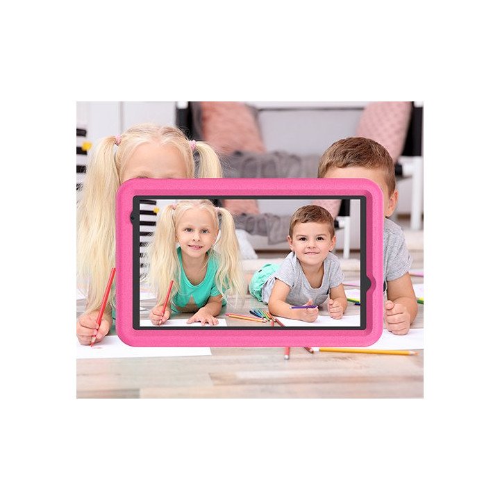 טאבלט לילדים 8 אינץ Super Tab 8 Plus Kids 4GB+64GB WiFi בצבע ורוד