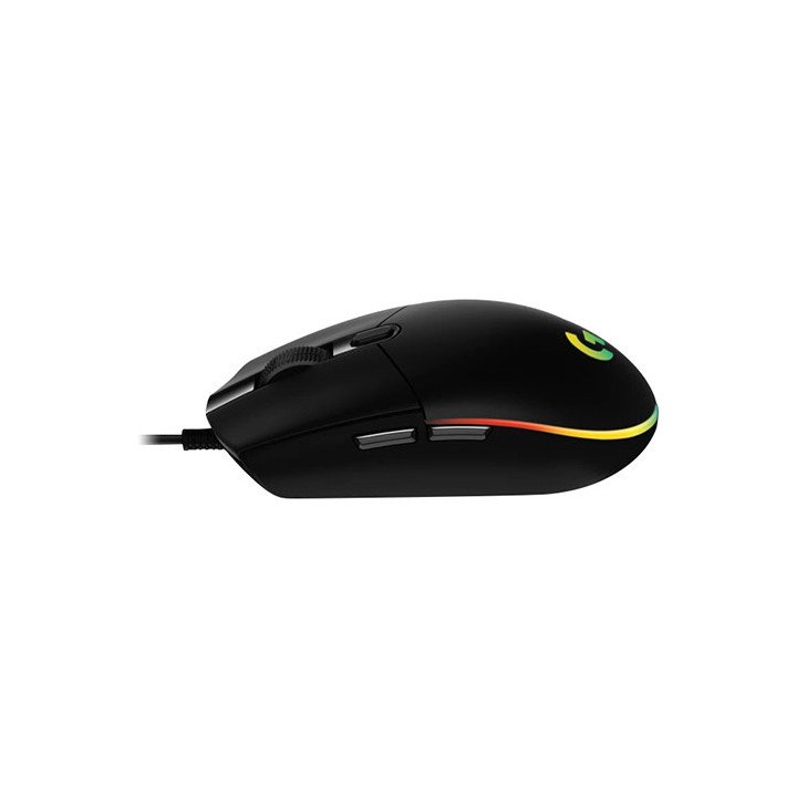 עכבר גיימינג חוטי - כולל תאורת RGB לד - צבע שחור - Logitech G102 Light