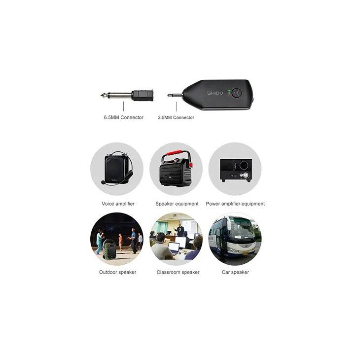 מיקרופון מדונה אלחוטי  SHIDU SD-U8 UHF