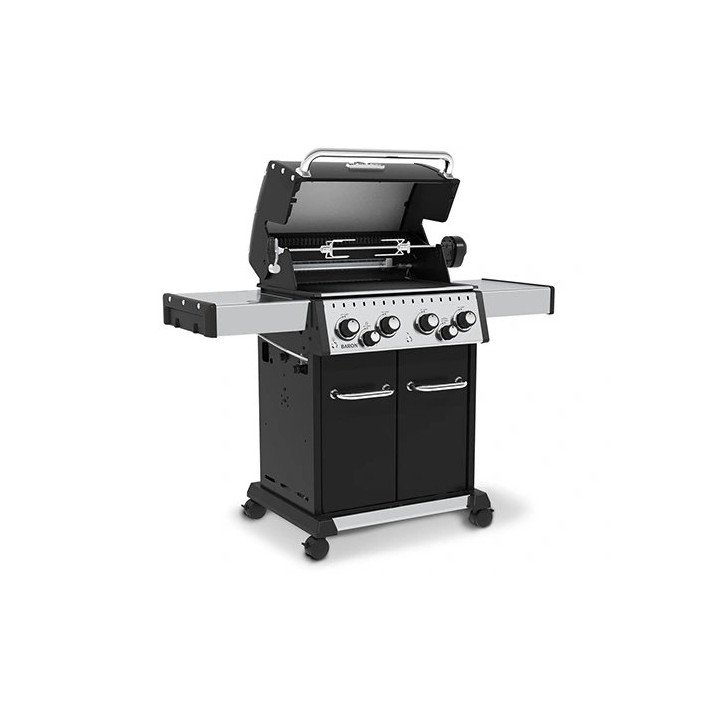 גריל גז 4 מבערים + כירת צד ושיפוד Broil King Baron 490 64,000BTU - משל