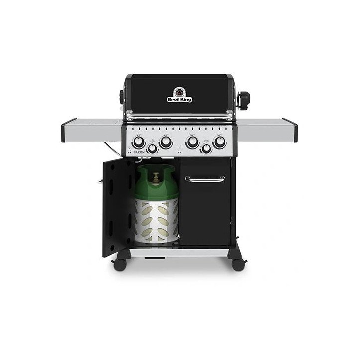 גריל גז 4 מבערים + כירת צד ושיפוד Broil King Baron 490 64,000BTU - משל