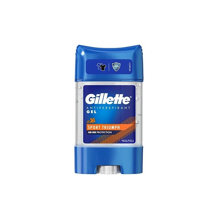 דאודורנט ג'ילט לגבר Gillette Antiperspirant Gel Sport Triumph בנפח 70m