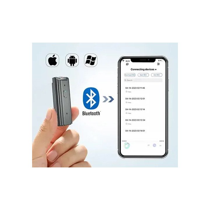 מכשיר הקלטה סמוי דיגיטלי זעיר MIZUKI 32GB L727 BT