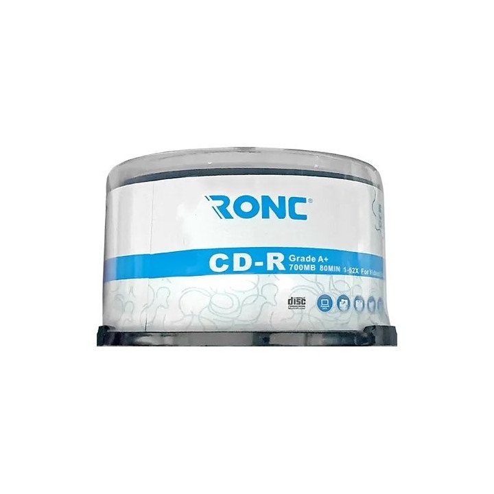 דיסקים לצריבה 50 יחידות - Ronc CD-R 700MB X52