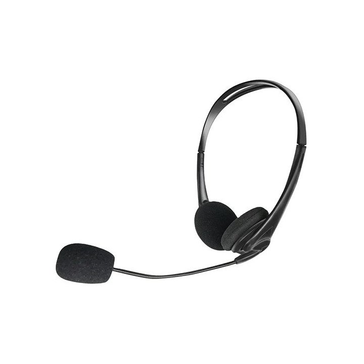 אוזניות עם מיקרופון Mizuki Stereo Headset IV-USB01 USB בצבע שחור