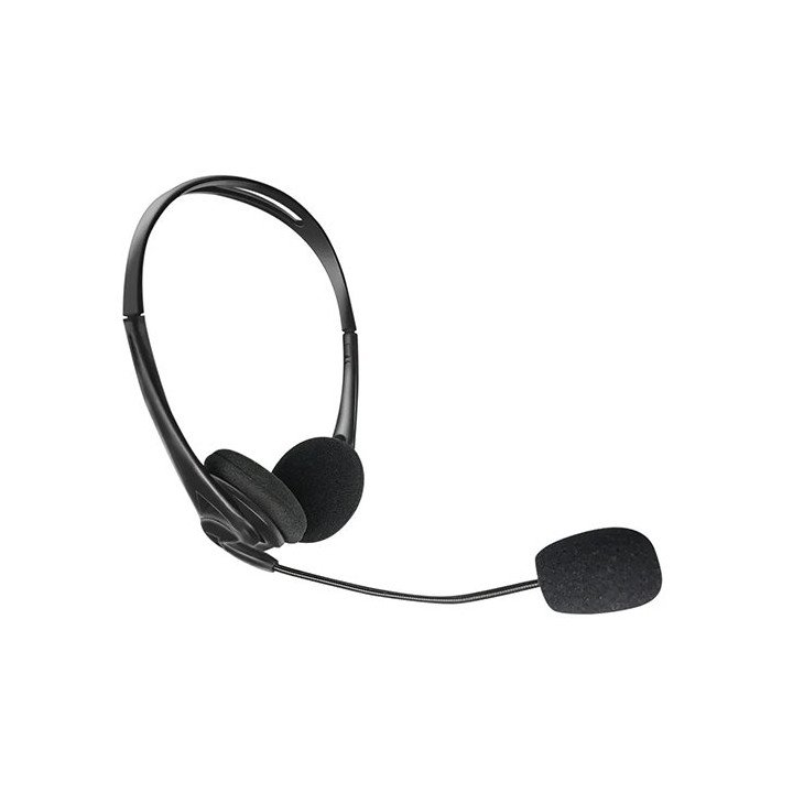 אוזניות עם מיקרופון Mizuki Stereo Headset IV-USB01 USB בצבע שחור